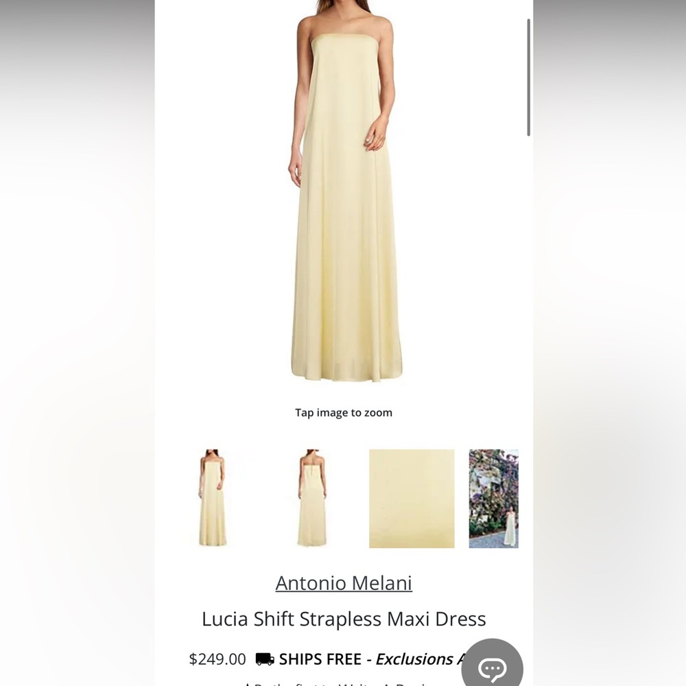 Antonio Melani strapless gown